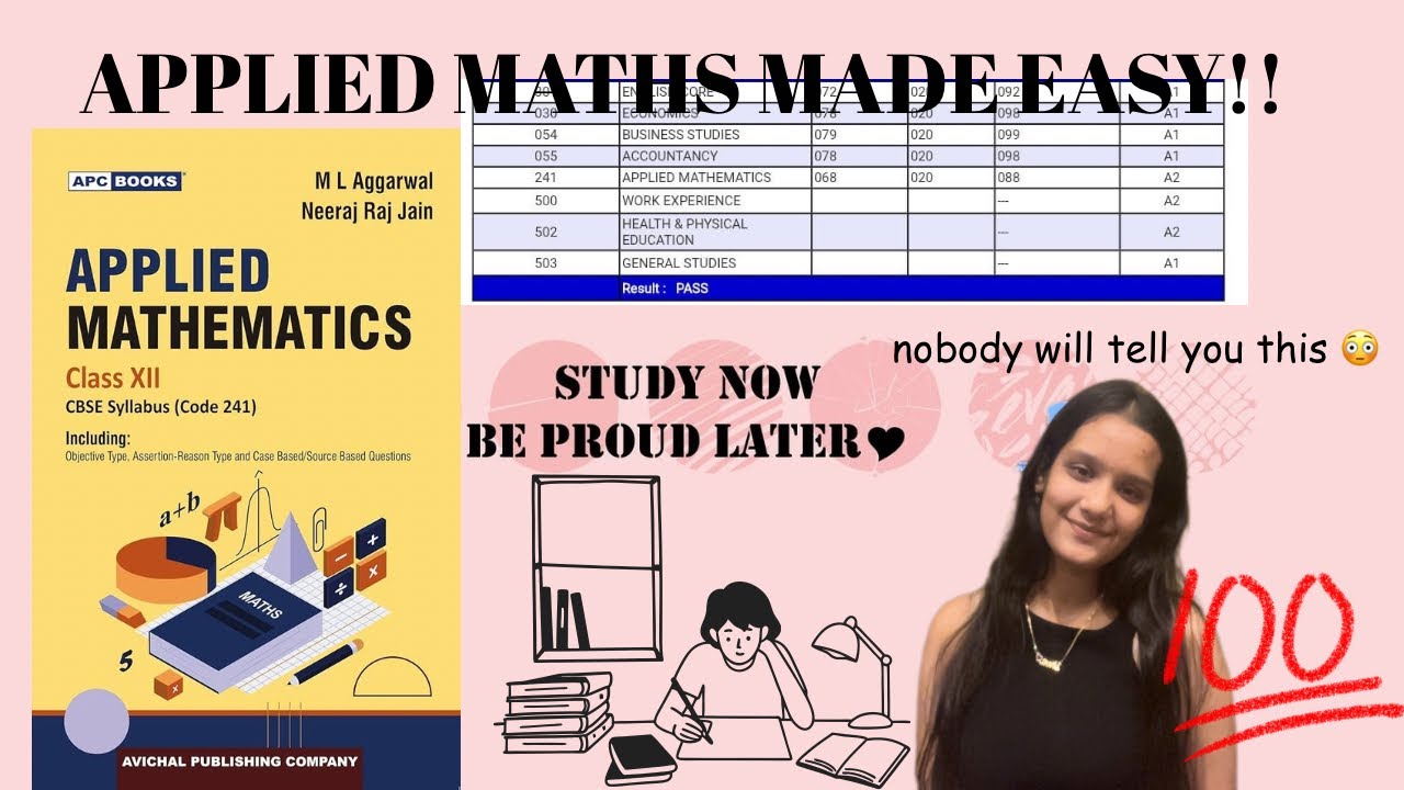 Before you give up on Applied Maths, WATCH THIS!! ⭐️| Last minute tips 🚀|CBSE CLASS 12 commerce ⭐️