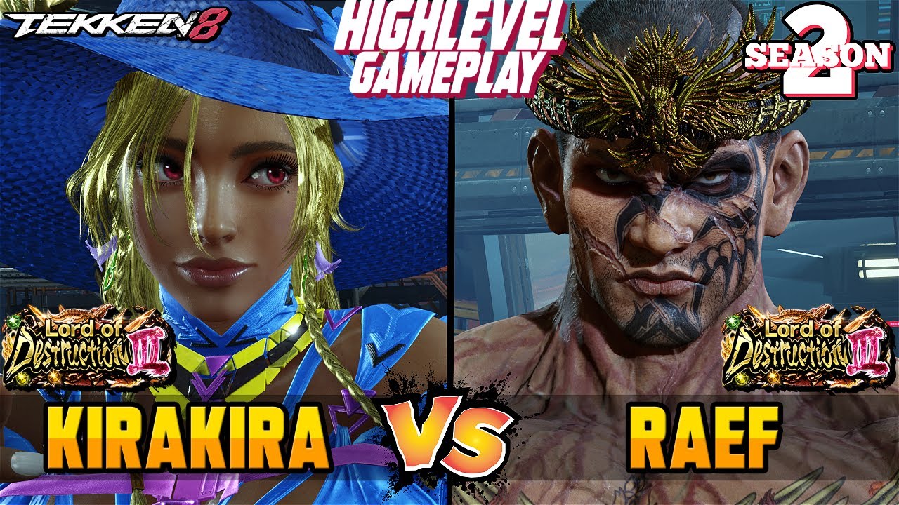 Tekken 8 – KIRAKIRA (#2 Ranked Miary Zo) vs RAEF (#2 Ranked Fahkumram) – High-Level T8 Gameplay!