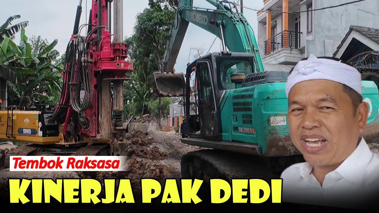 TEMBOK RAKSASA KINERJA KDM | Normalisasi kali Cileungsi Vila Nusa Indah