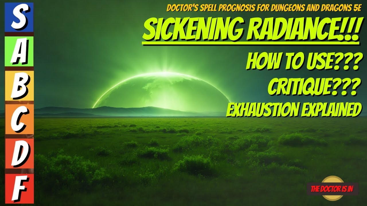 SICKENING RADIANCE How To Use This Awesome Spell in Dungeons and Dragons