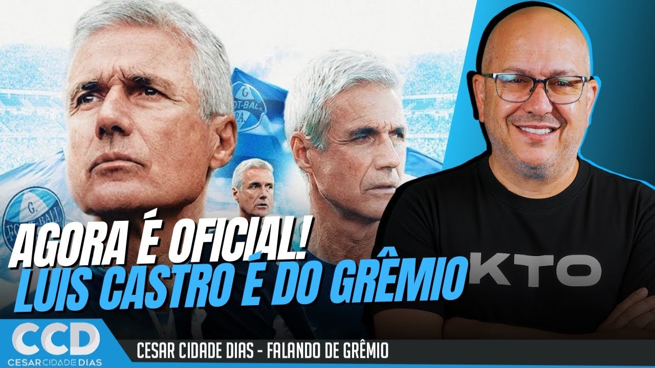 Luis Castro &eacute; o novo treinador do Gr&ecirc;mio