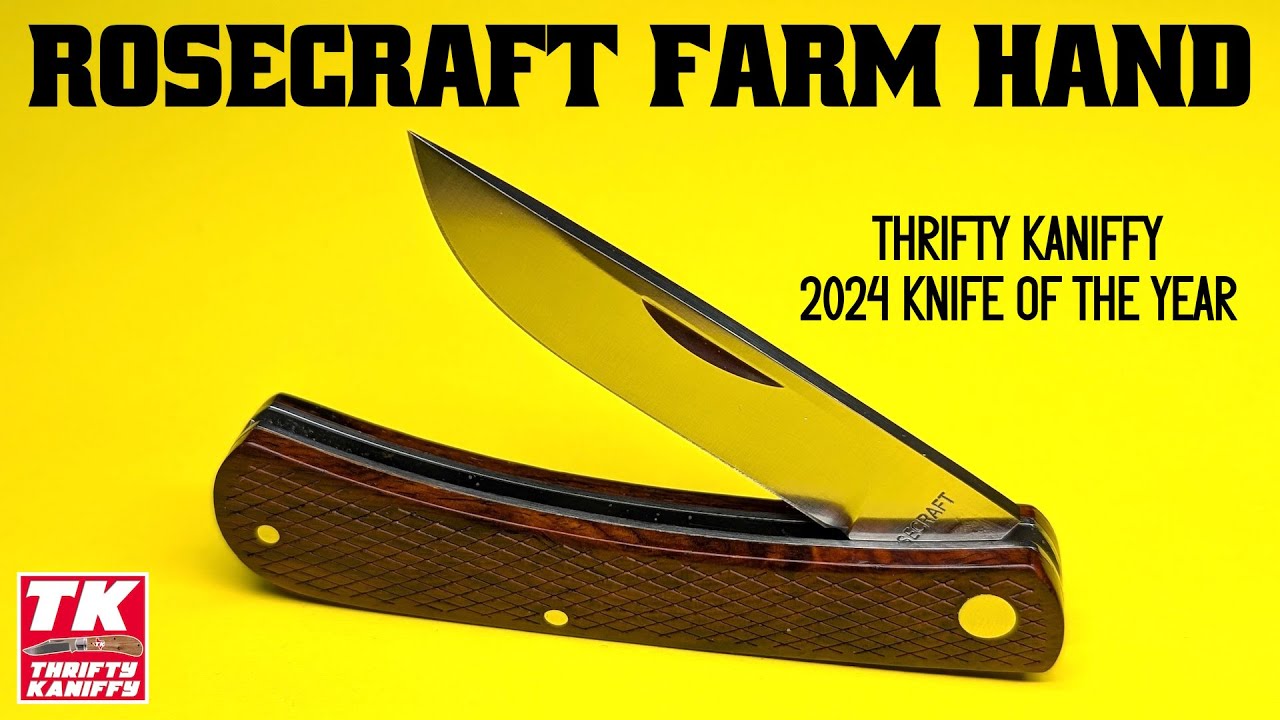 RoseCraft Overall Creek Farm Hand Pocket Knife RCT022-YSW