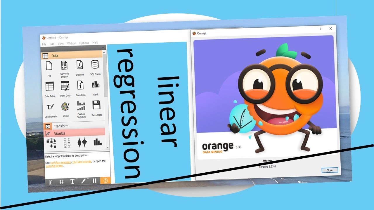 Оценка линейной регрессии | Анализ с использованием Orange
