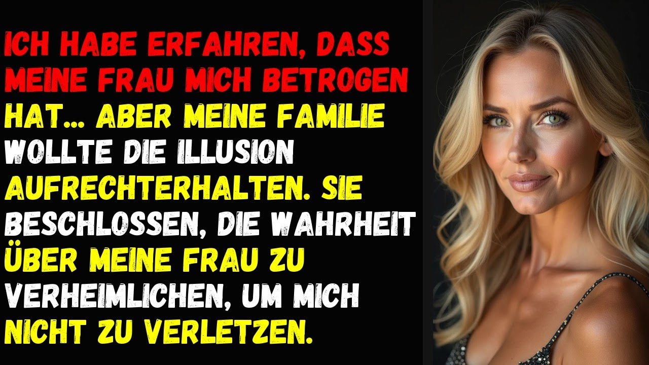 Ich habe erfahren, dass meine Frau mich betrogen hat... aber meine Familie wollte
