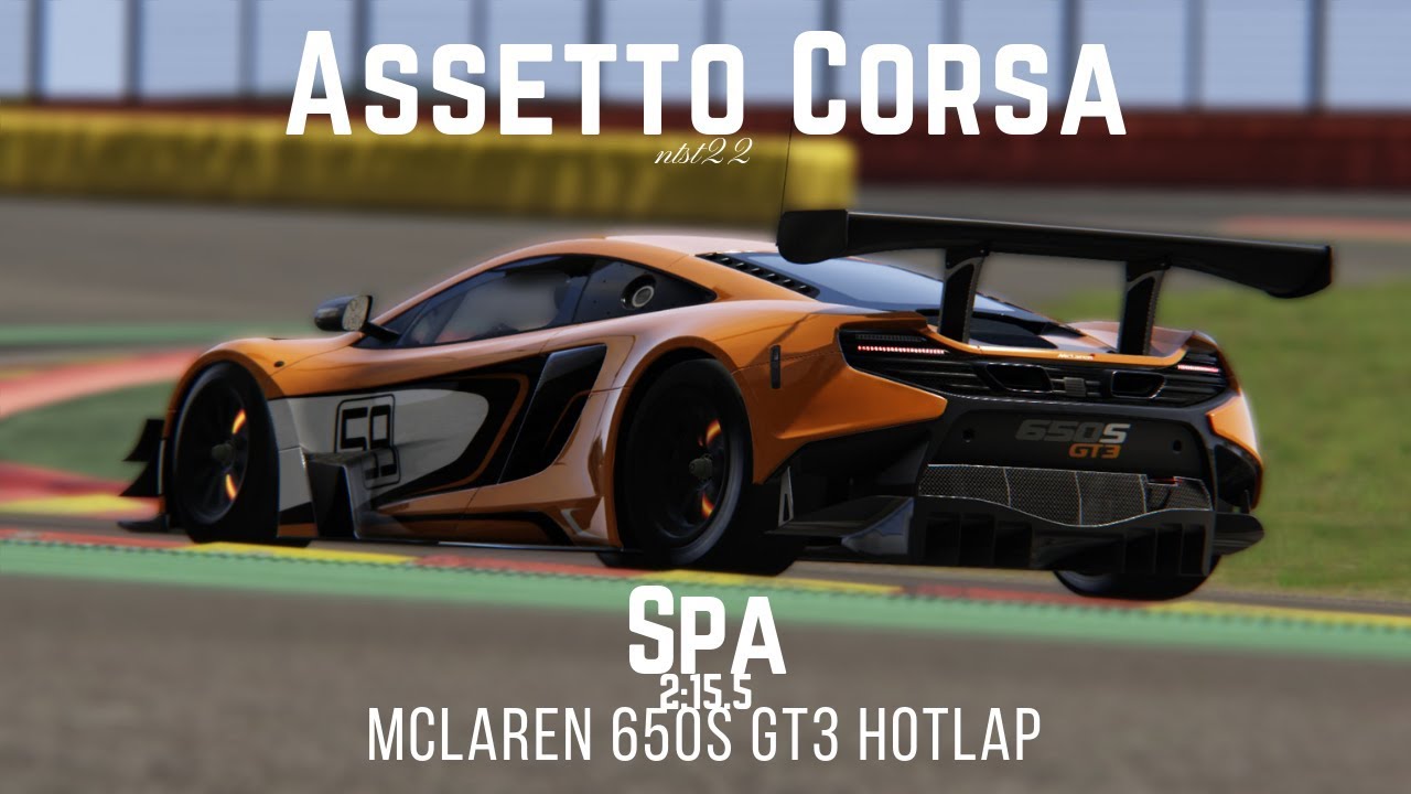 Assetto Corsa | McLaren 650s GT3 @Spa | 2:15:5 +Setup
