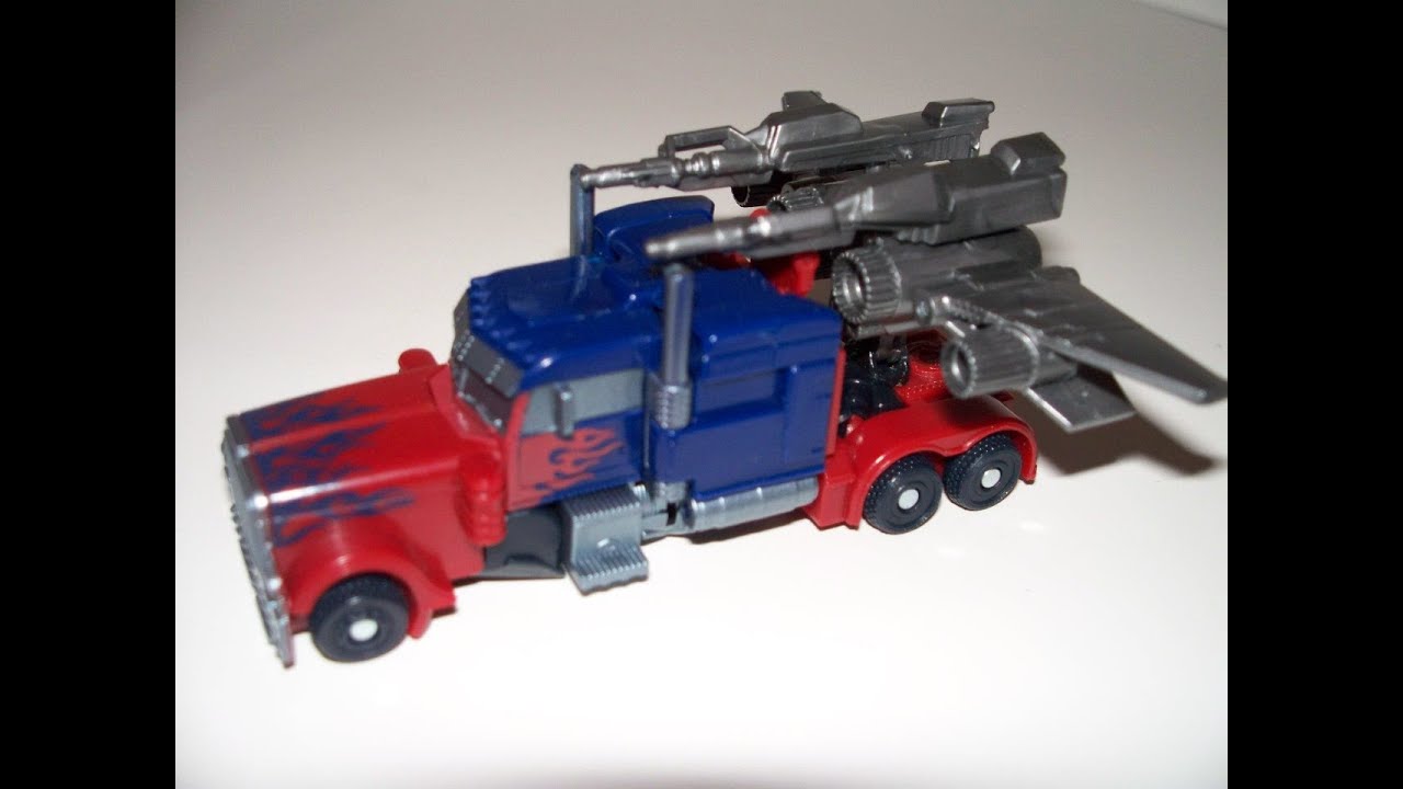 TRANSFORMERS 3 DOTM CYBERVERSE OPTIMUS PRIME MOVIE PREVIEW PACK ACTION FIGURE TOY REVIEW
