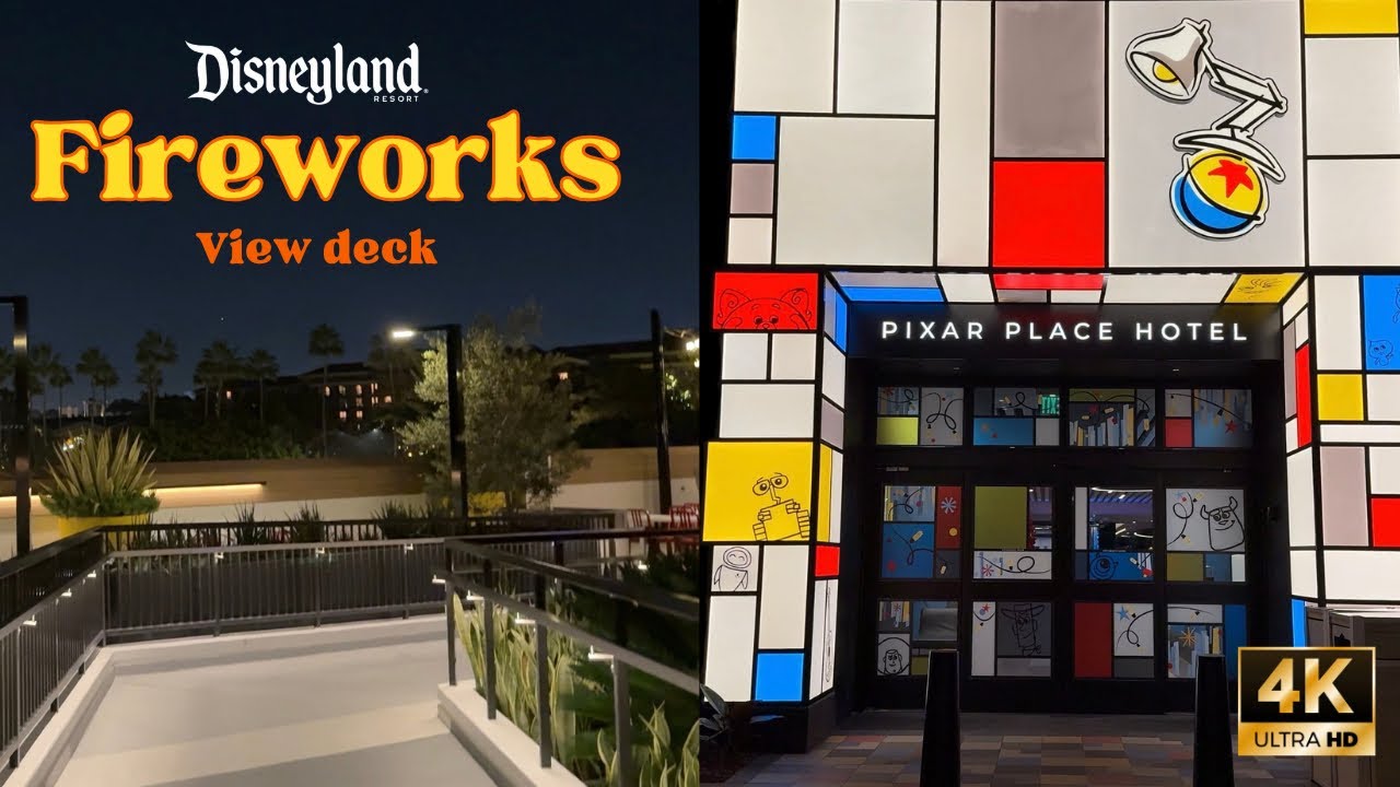 Скрытая жемчужина — смотровая площадка фейерверков в отеле Pixar Place. Полный тур.