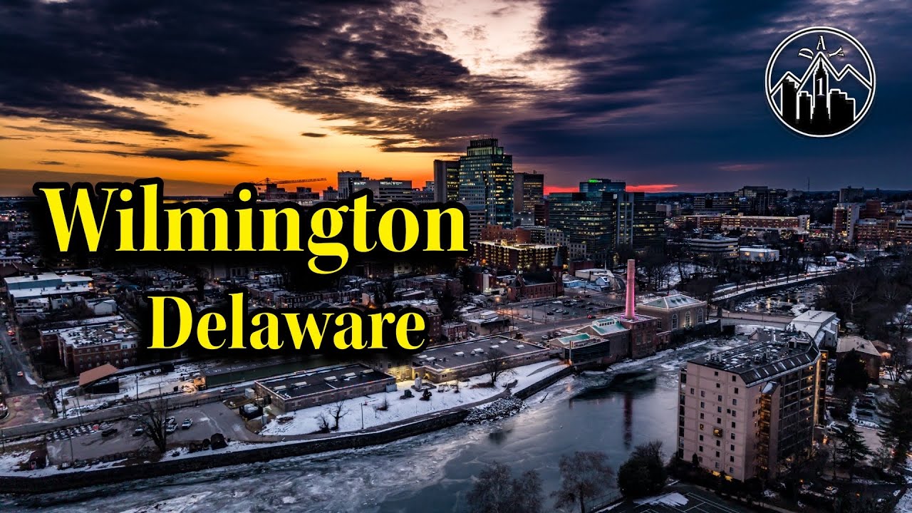 Wilmington Delaware at Dusk | Breathtaking Aerial Sunset