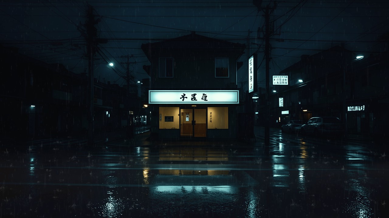90s Tokyo Midnight Cafe ⛈️Rainy Lofi for Focus & Relax