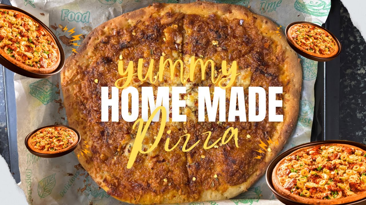 Homemade Pizza from Scratch 🍕| Simple & Tasty Recipe😋😍