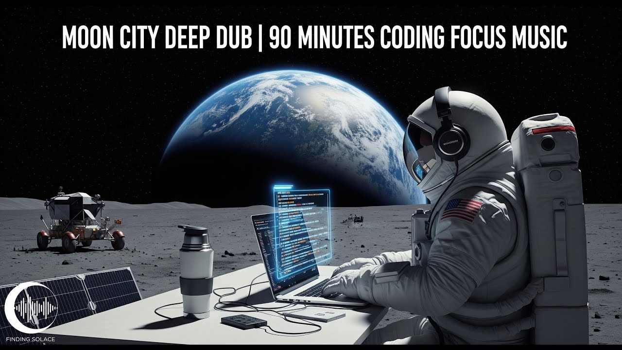 Moon City Deep Dub | 90 Minutes Coding Focus Music | Techno for Concentration