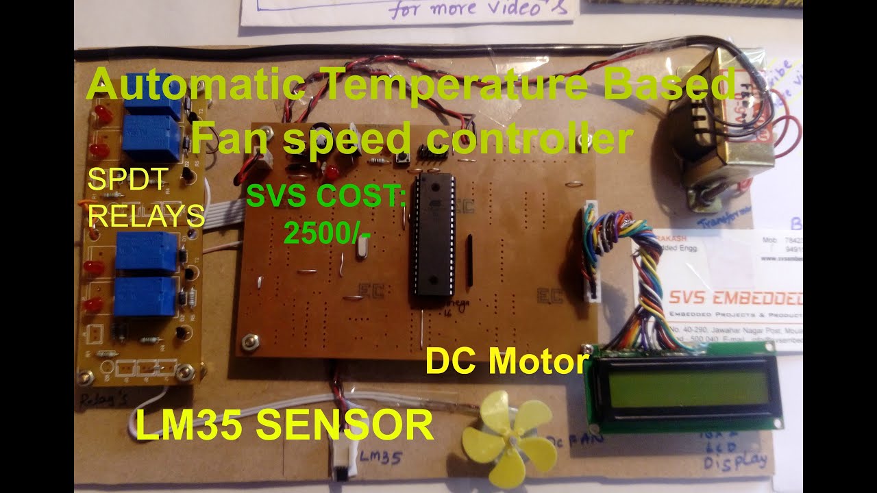 Automatic Temperature Based Fan speed controller