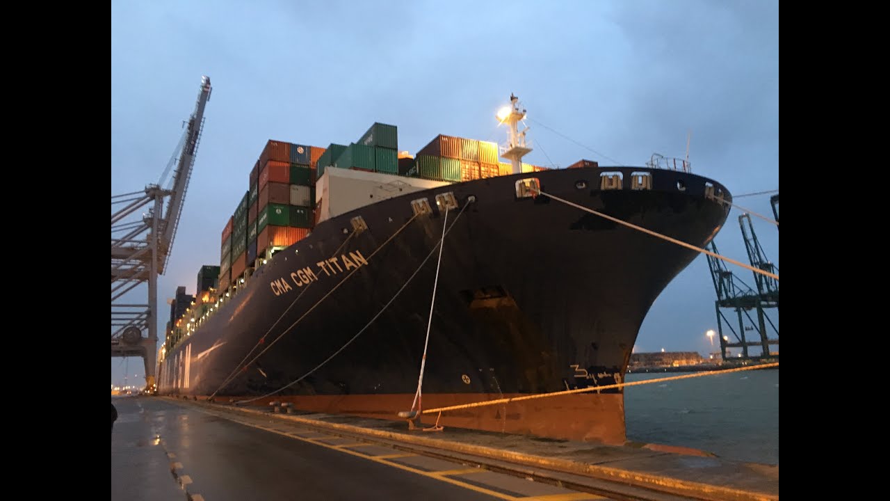 Frachtschiffreise Februar 2016 CMA CGM TITAN