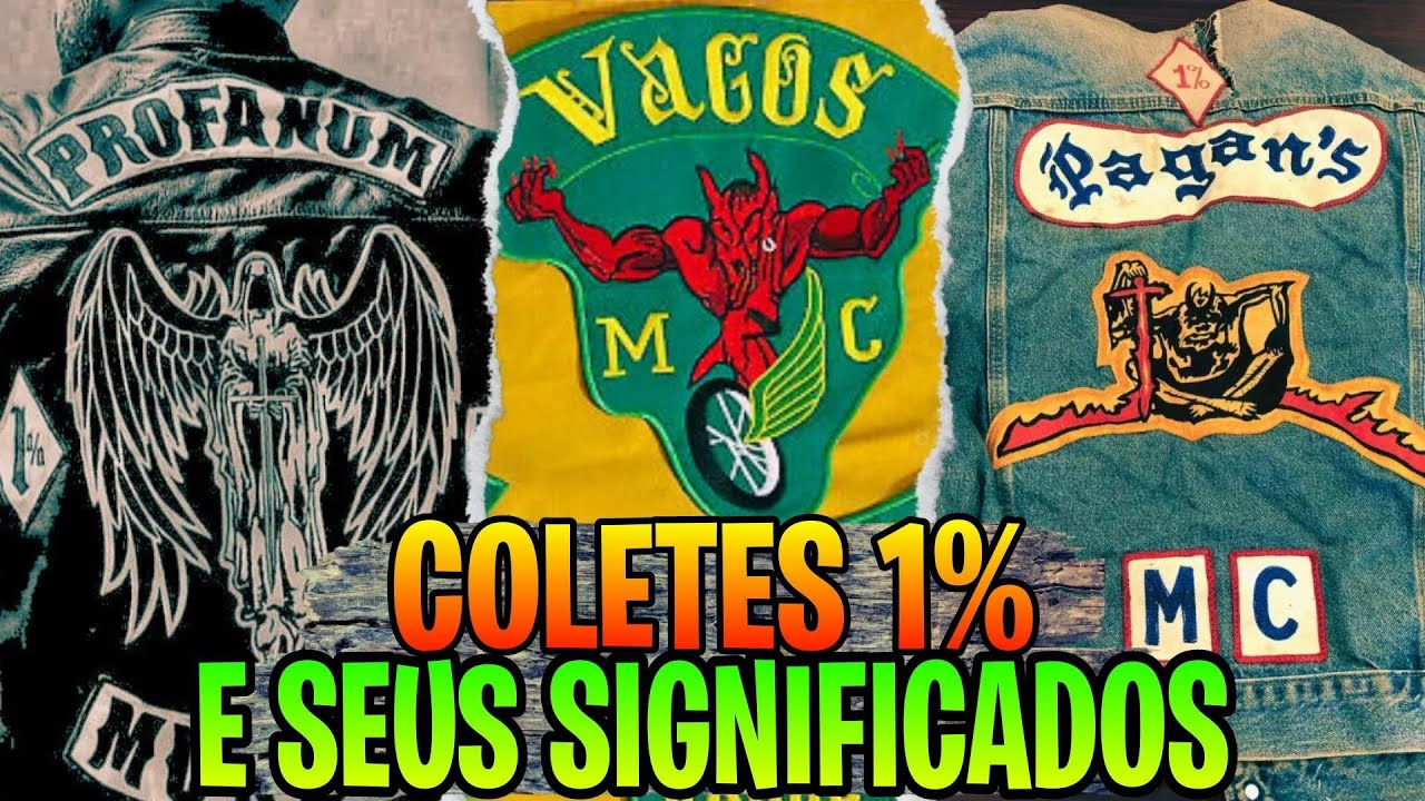 SÍMBOLOS DOS COLETES DE MOTOCLUBES 1% E SEUS SIGNIFICADOS