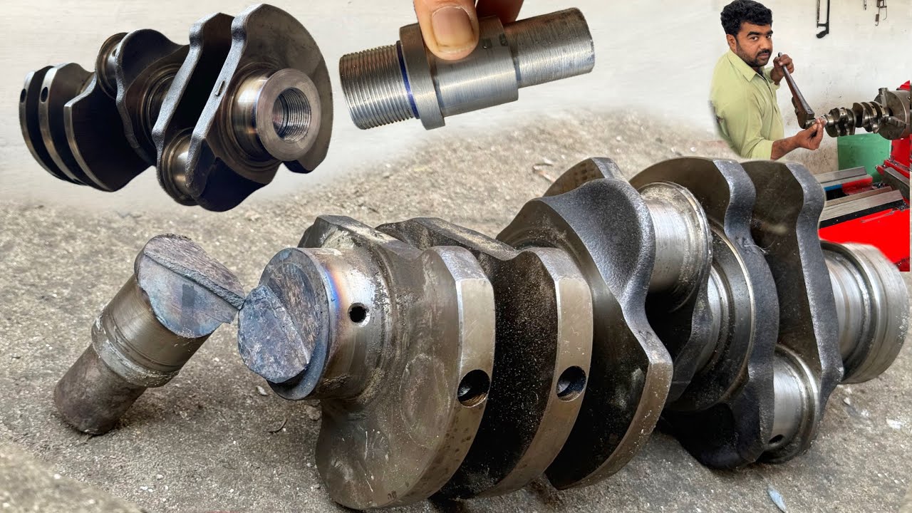 Restoration Of 3 Cylinder Engine Broken Crankshaft By Mechanical Talent Most Strong Repairing&hellip;