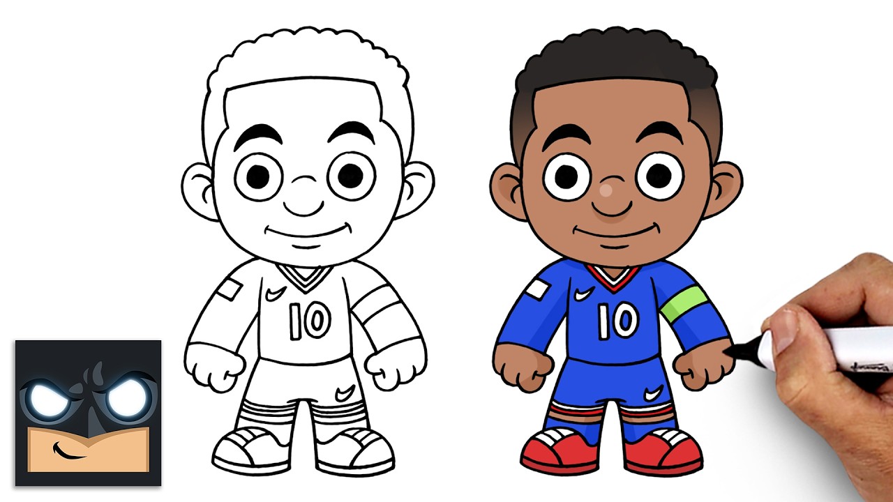 How to Draw Kylian Mbappe | World Cup 2026