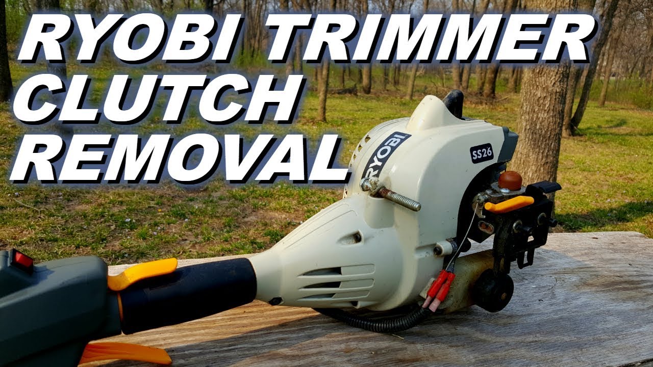 Ryobi trimmer clutch removal.