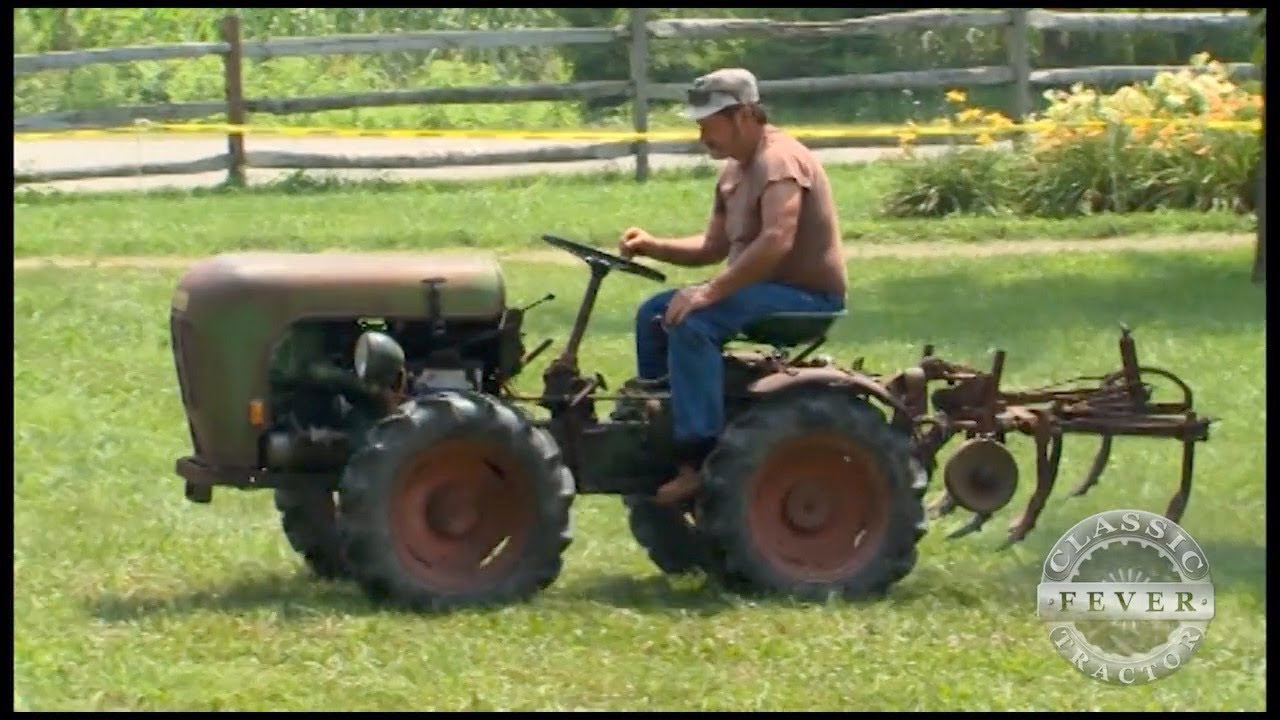 German ALL ORIGINAL! German Built Articulated Steer Tractor - 1960 Holder Garden Tractor
