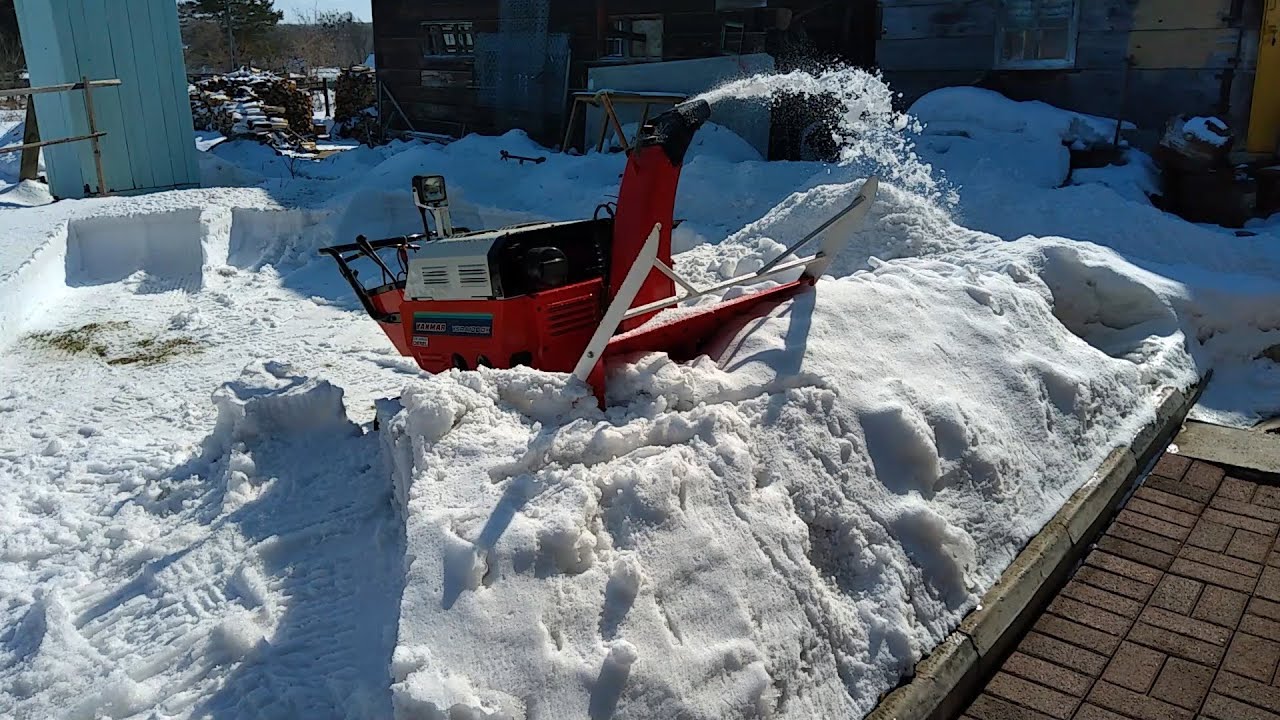 Фирн🤔 Заледенелая куча снега со льдом vs. снегоуборщик Yanmar YSRA100DX весом 260кг дизель.