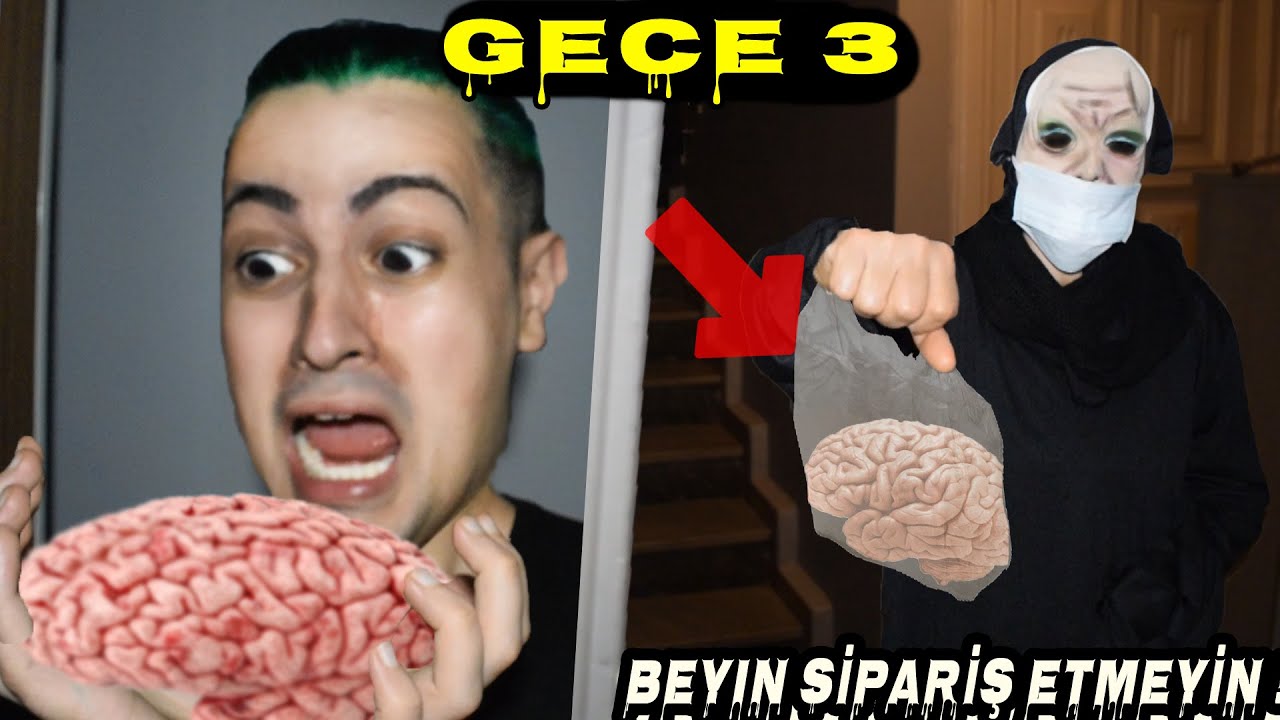 Gece 3'de BEYİN Sakın Sipariş Etmeyin ! (BENİ DÖVDÜ !!!)