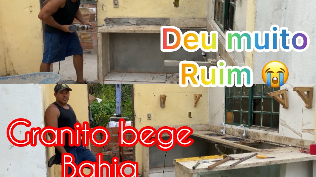 Me arrependi da pia de granito | bege Bahia /área molhada /Reforma da minha casa.