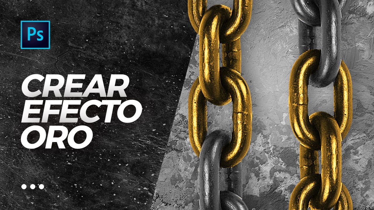Efecto ORO en objetos | Photoshop Tutorial