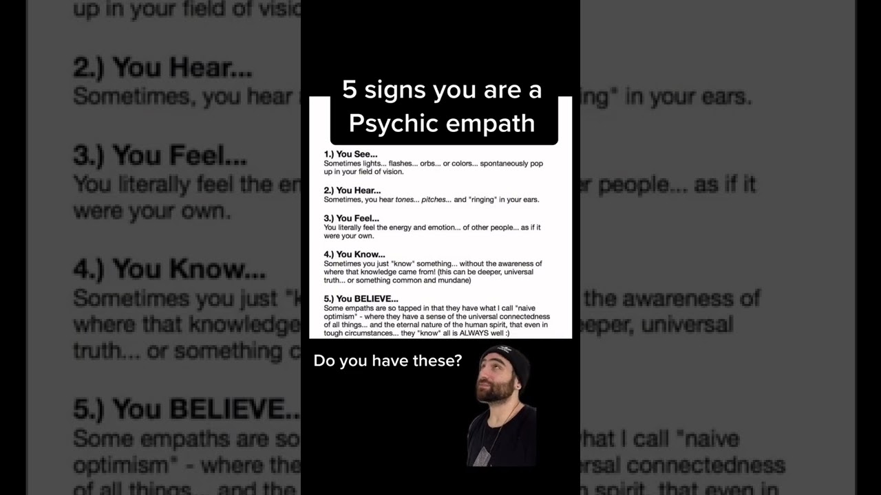 5 signs you are a Psychic empath