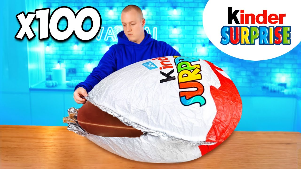Ogromny Kinder Surprise | Jak zrobić największy na świecie Kinder Surprise od VANZAI