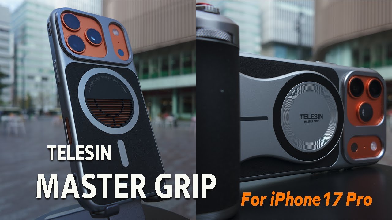【作例あり】スマートフォンで本格的な撮影が出来るグリップ！! | TELESIN MASTER GRIP | iPhone 17Pro / ProMax | MagSafe対応スマートフォン用グリップ