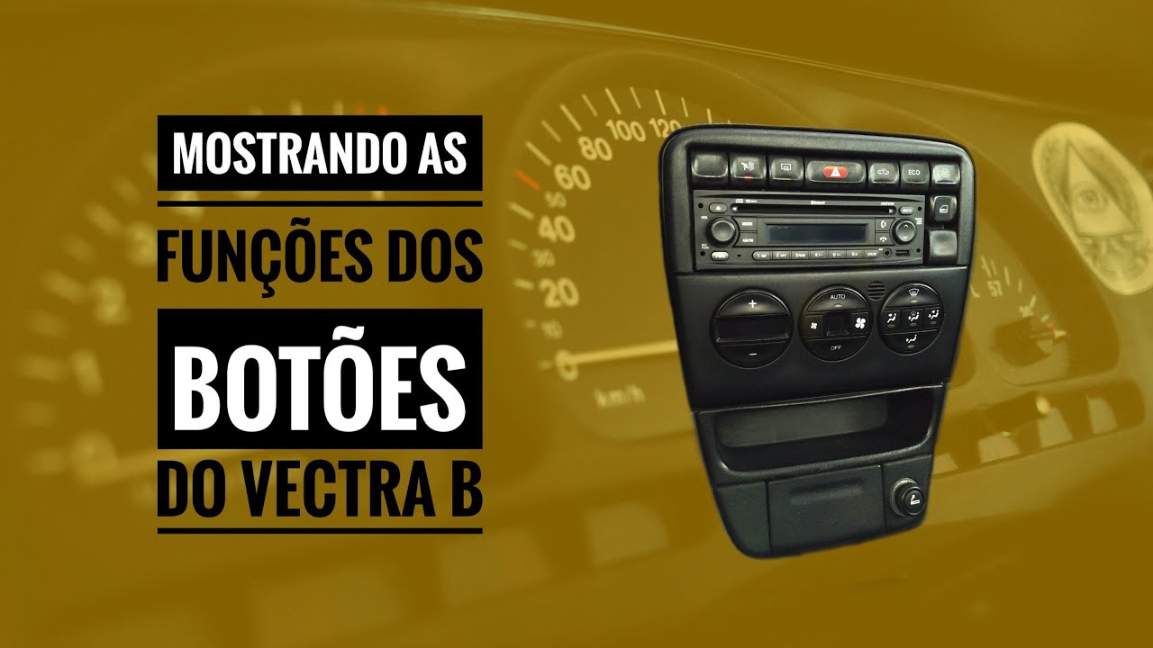 Mostrando as funções dos botões do Vectra B