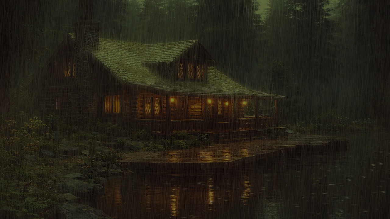 Natural Rain in the Forest 🌧️ Nighttime Sounds for Deep Relaxation
