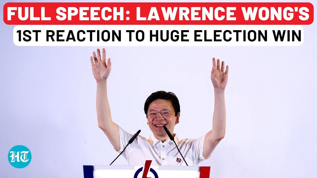 Full Speech: Lawrence Wong's First Public Reaction To Huge Election Win| Singapore| Trump,US,Tariff