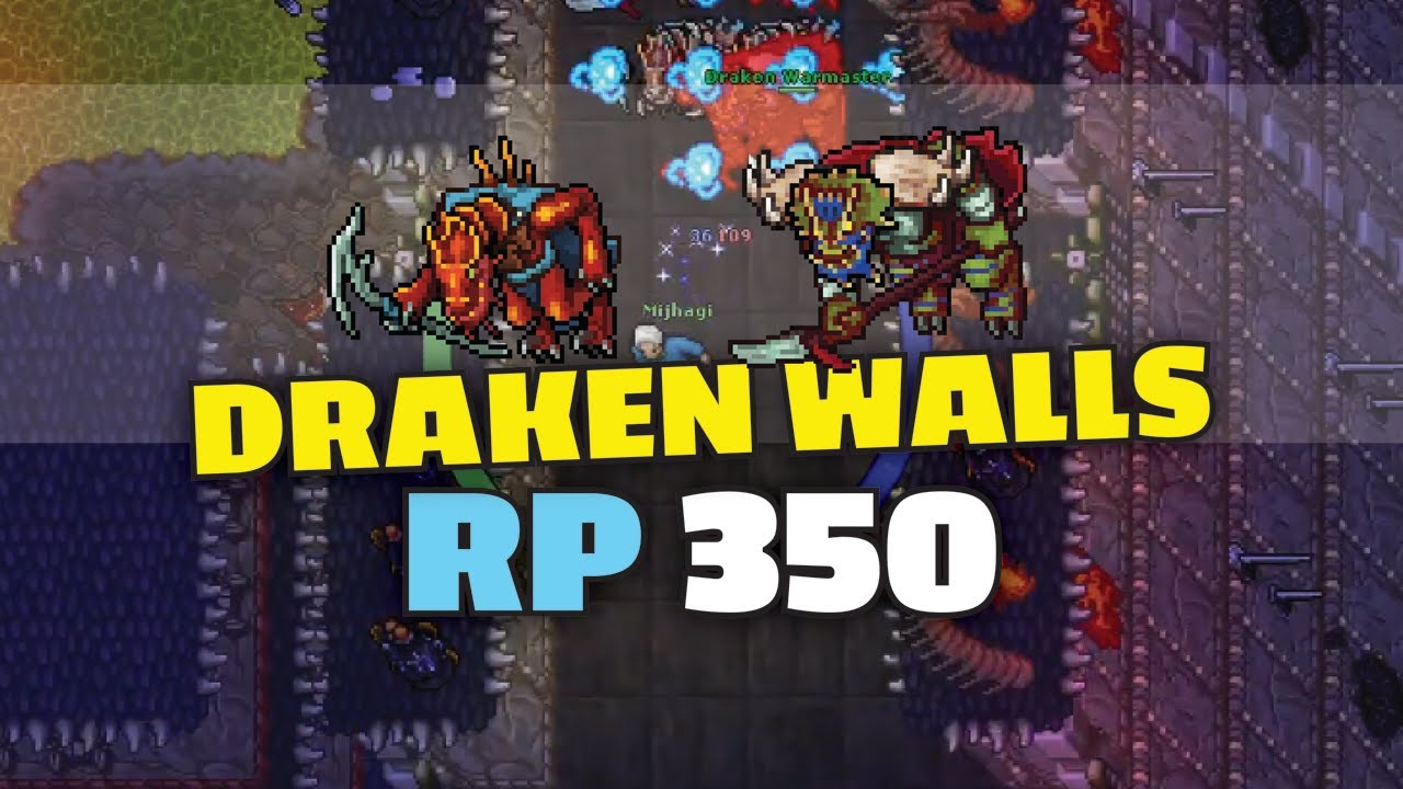 Draken Walls (Razachai) - RP 350 solo - Tibia hunting