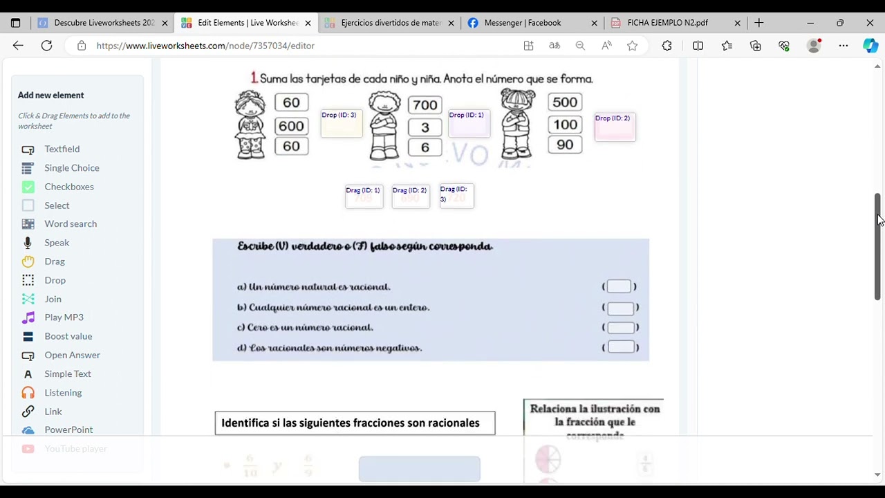CREAR FICHA LIVEWORKSHEET 2023 NUEVA PLATAFORMA