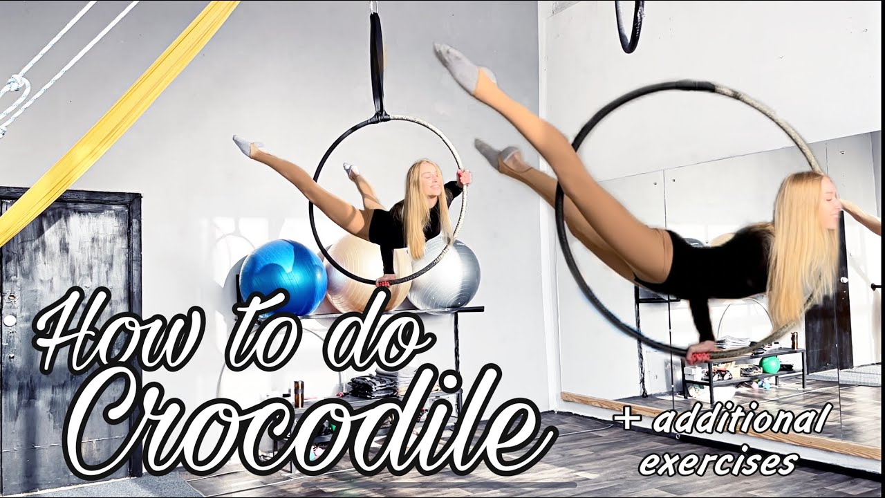 How to do CROCODILE on AERIAL HOOP | Воздушное кольцо - Крокодил | Aerial Lyra Lessons