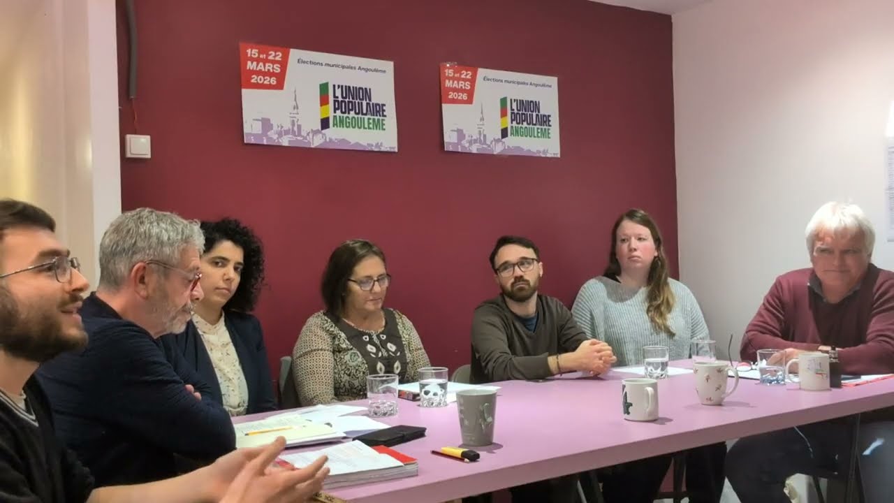 Union de la France insoumise et du PCF pour la municipale 2026 à Angoulême