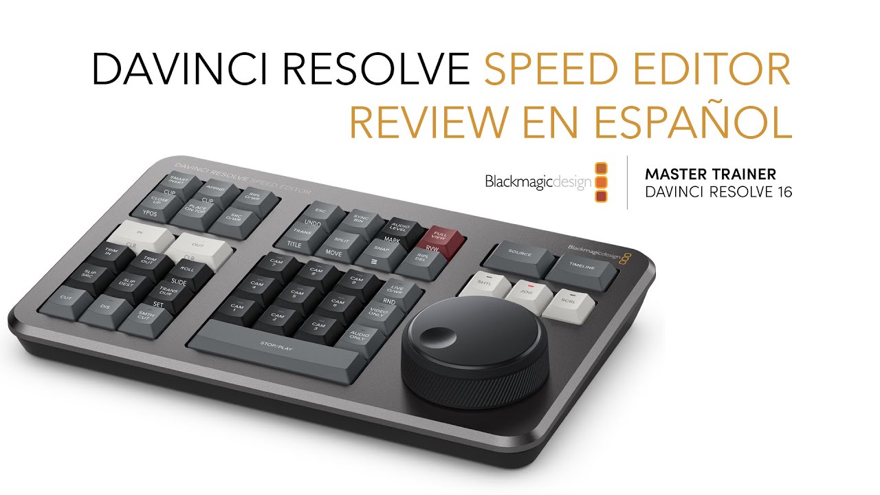DaVinci Resolve Speed Editor: Review en español