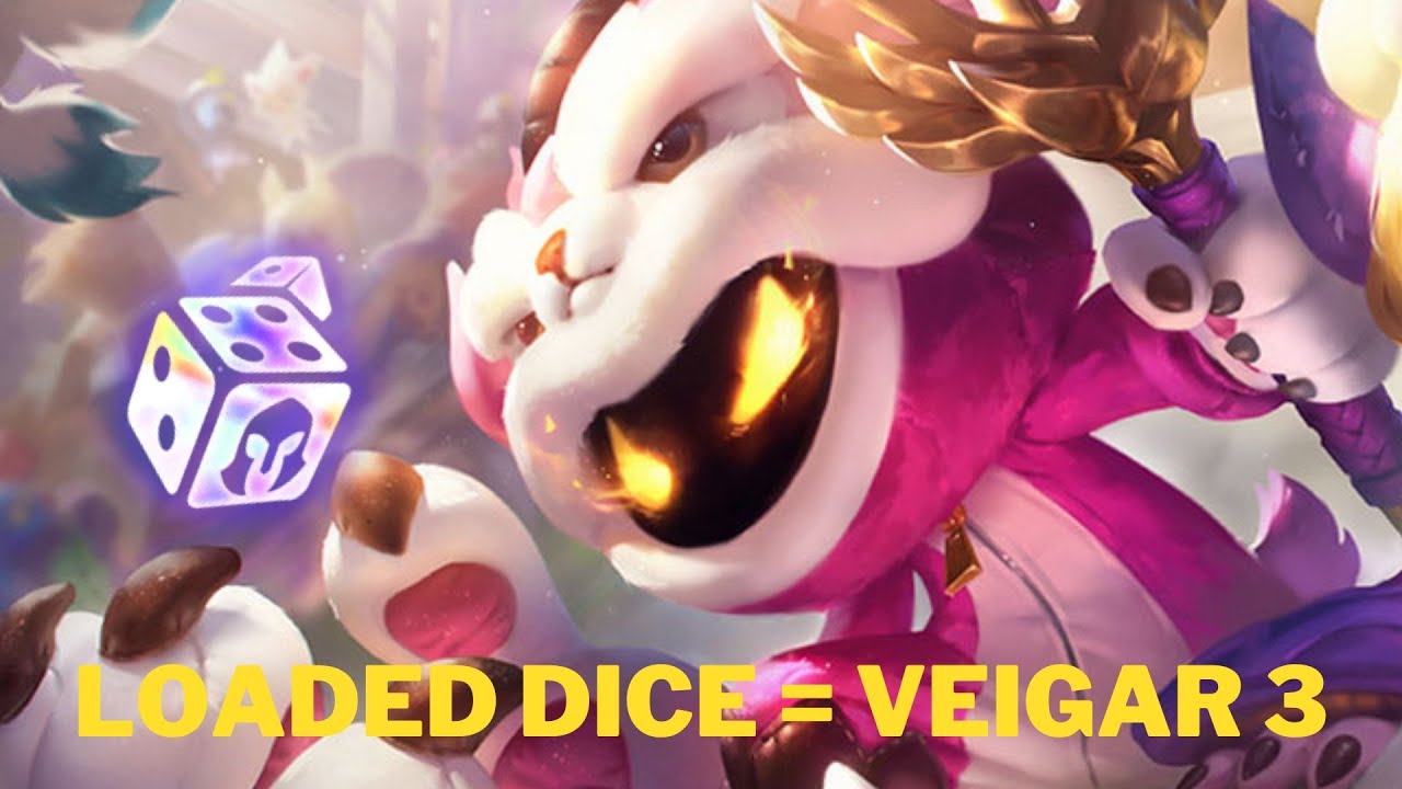 Loaded Dice Yordles into Veigar 3! TFT unranked-masters but I do pushups every time I lose a round