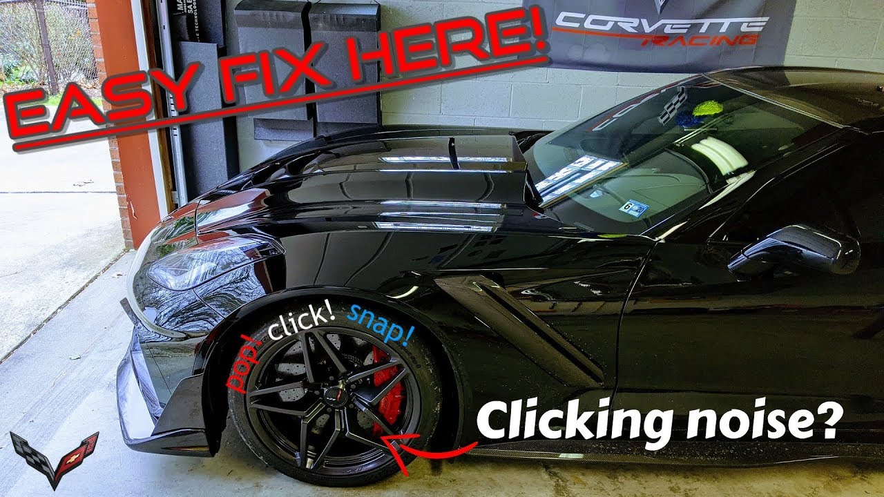 CLICKING noise from your C7 Corvette wheels? HERE is the EASY fix! 👍