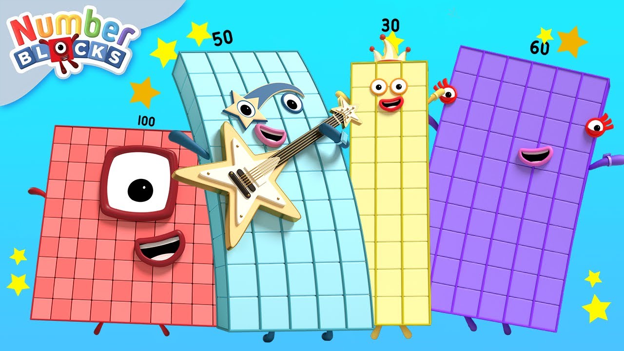 Learn To Count - Land of Big Numbers! 1 Hour Compilation | 123 - Cartoon For Kids | Numberblocks