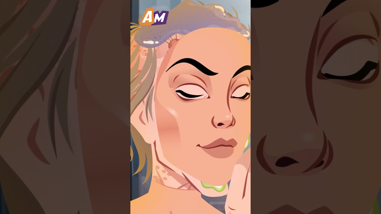 A Disgusting Old Woman Wore The Costume Of A Young Beauty