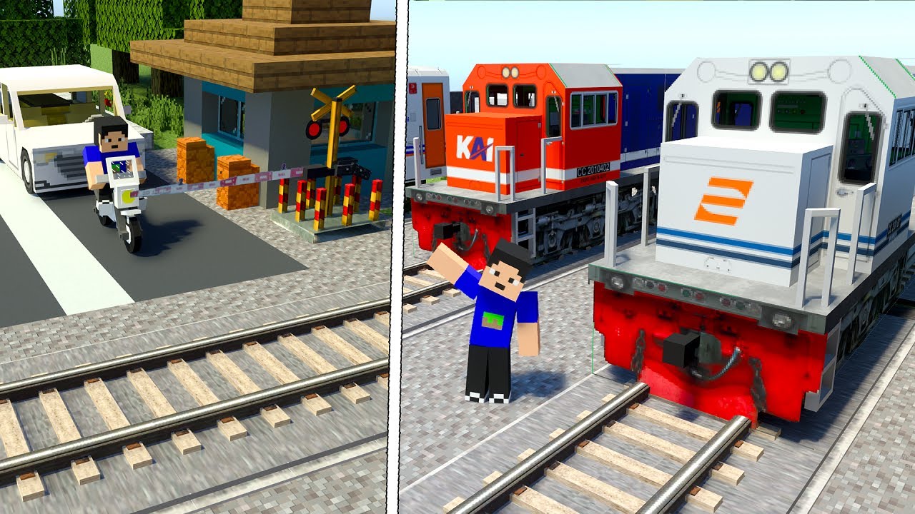 Map Kereta Api Keren Nuansa Indonesia di MCPE