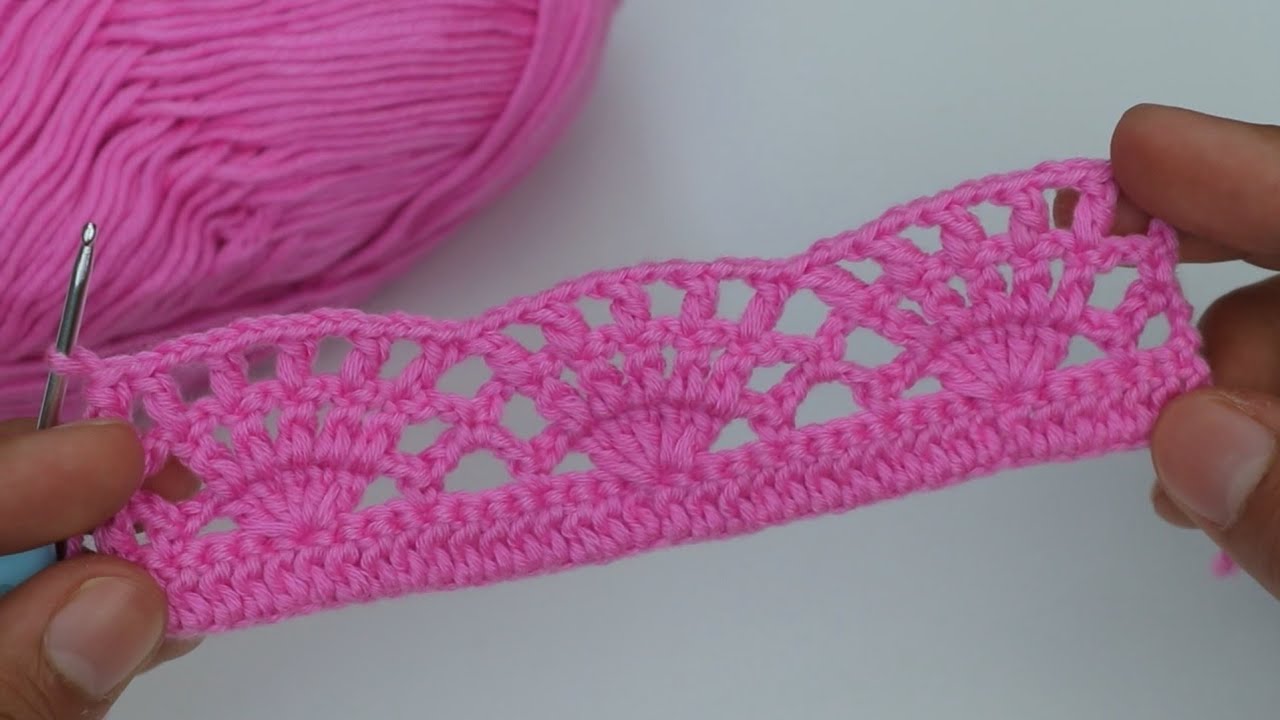Stunning And Beautiful Crochet pattern ! New Crochet stitch design for shawls, scarves, baby blanket