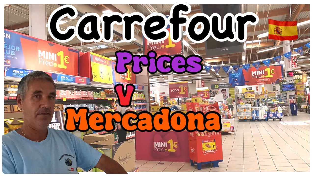 Carrefour Torrevieja Стоимость жизни в Испании. Продуктовый магазин в супермаркете Carrefour.