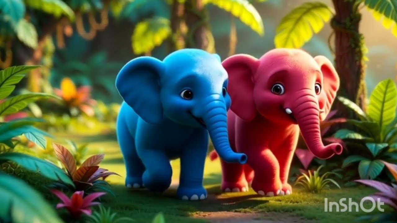 🐘Ek mota hati ghumne chala | “एक मुट्टा हाथी घूमने चला।”#cartoon #elephant #kids#hindirhymes