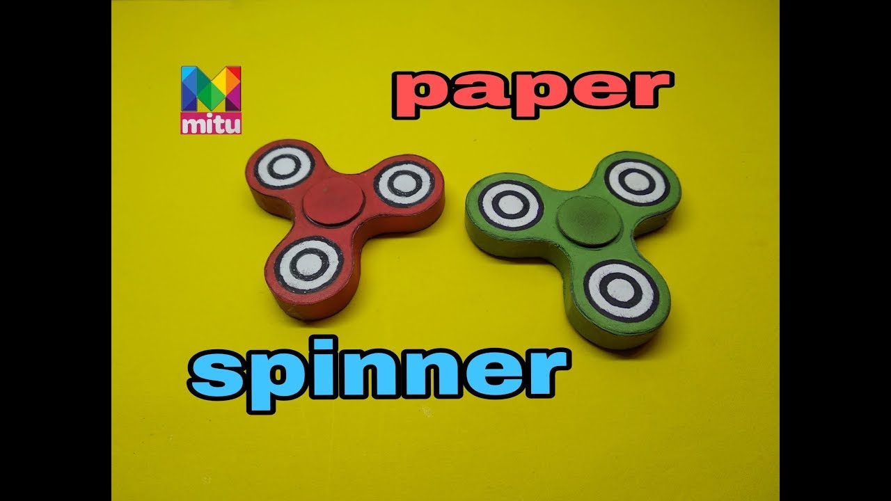 How to make paper spinner