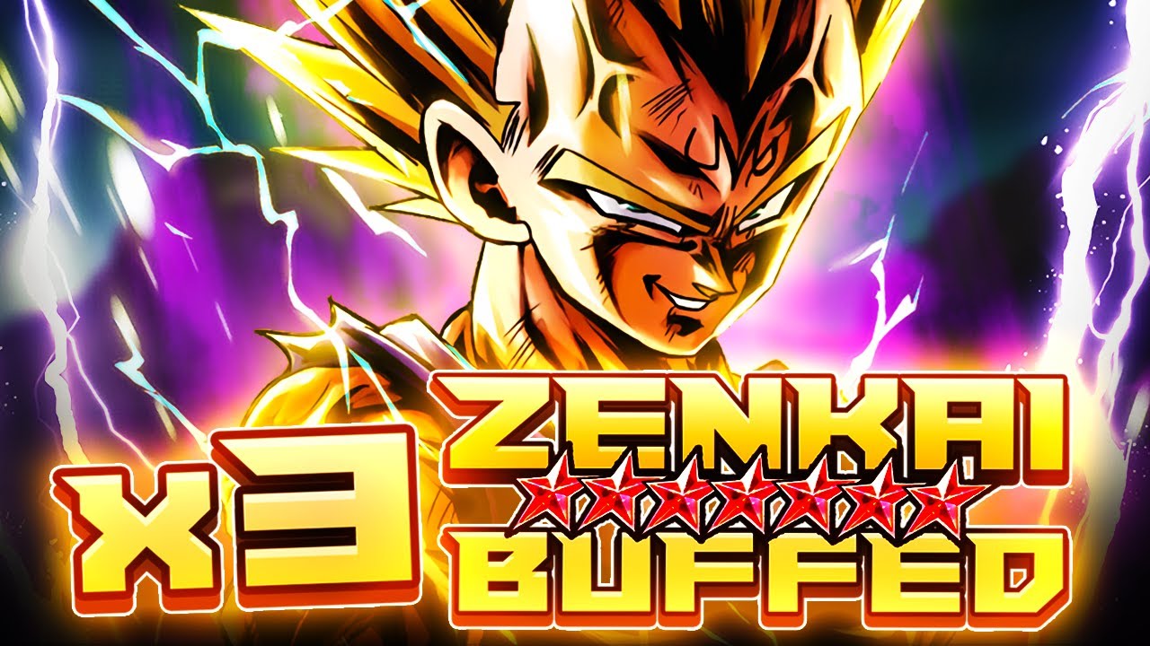 3x ZENKAI BUFFED 14* LF MAJIN VEGETA PUMMELS EVERYONE! | Dragon Ball Legends