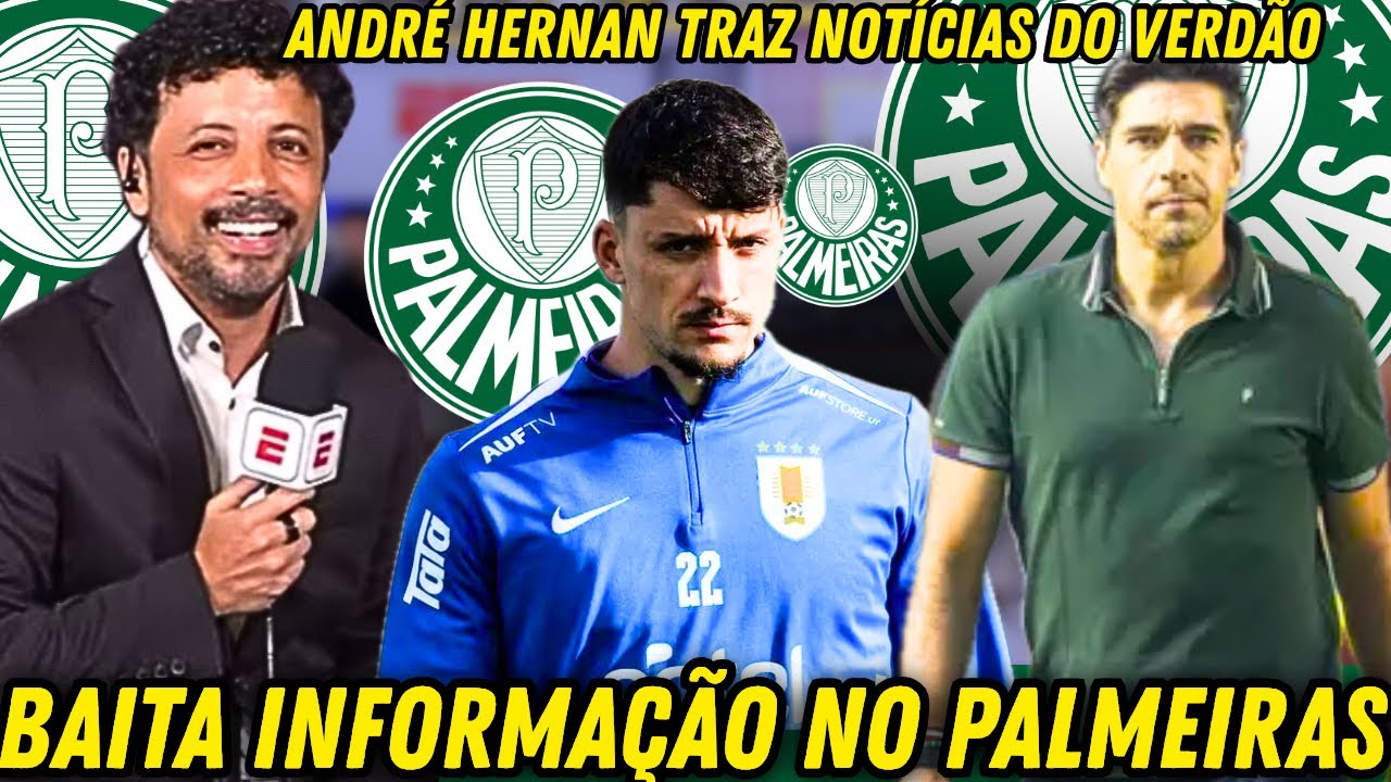 🚨ANDR&Eacute; HERNAN TRAZ ATUALIZA&Ccedil;&Otilde;ES SOBRE O PALMEIRAS | PIQUEREZ | ABEL FERREIRA | NOT&Iacute;CIAS DO VERD&Atilde;O