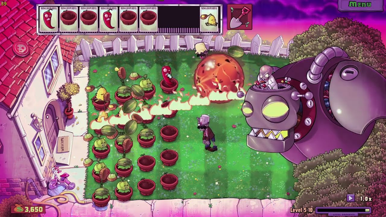 Plants vs Zombies Replanted - Зомбосс на дневной локации с помощью Unity Explorer