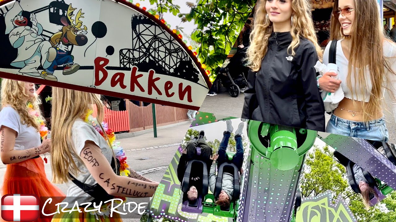 Bakken 2022, World’s Oldest Amusement Park, 4K Walk, Travel Copenhagen Denmark, Crazy Ride #HDR #Dk